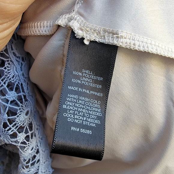 Express Tiered Lace Fit and Flare Dress - Picture 6 of 6